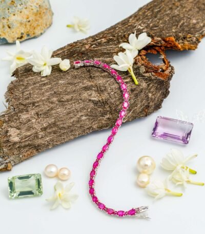 Ruby Tennis Bracelet
