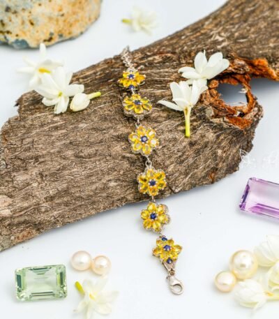 Silver Flower Bracelet