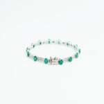 92.5 Sterling Silver Oval Emerald Tennis Bracelet | Genuine Gemstone jewellery With Diamonds - Image 3
