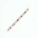 Blue Topaz, Citrine & Amethyst 92.5 Sterling Silver Halo Bracelet