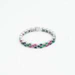 Bracelet with Ruby Sapphire Emerald