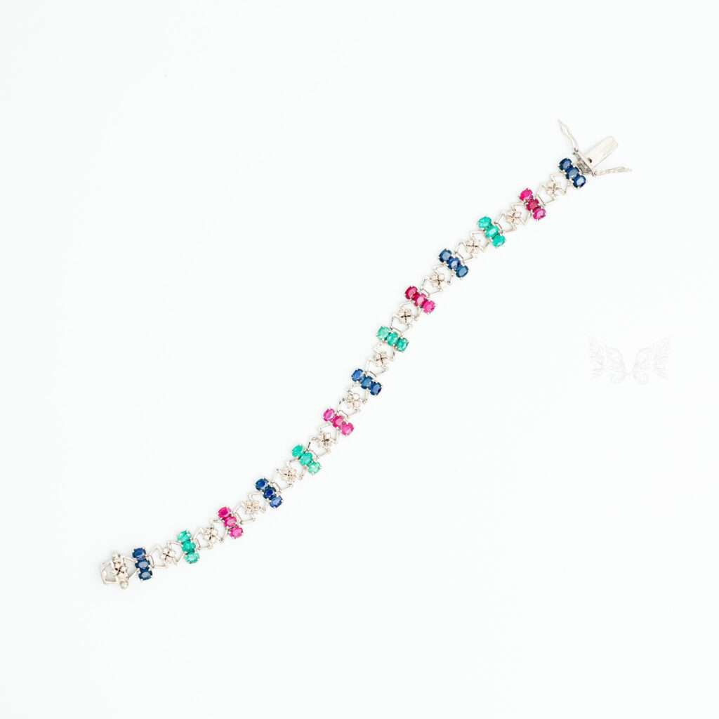 Multi-Gemstone Tennis Bracelet