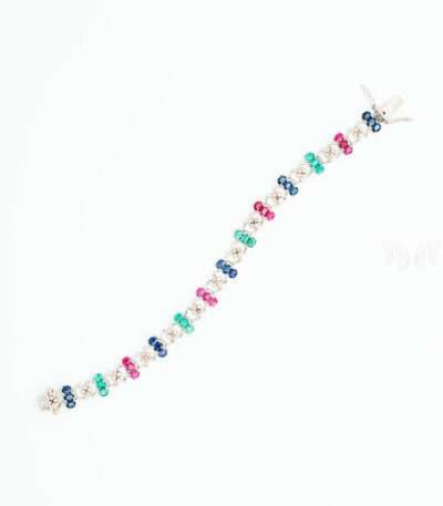 Multi-Gemstone Tennis Bracelet