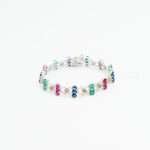 Multi-Gemstone Tennis Bracelet