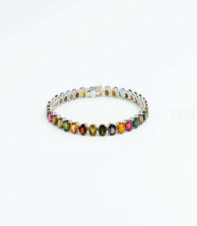 Tourmaline Silver Bracelet