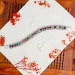 tourmaline silver bracelet