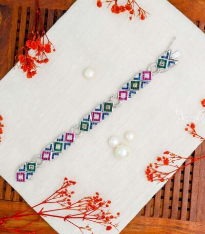 Gemstone Silver Bracelet