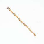 Sapphire & Diamond Silver Tennis Bracelet