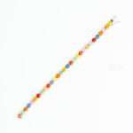 Multi-Sapphire & Diamond 925 Silver Bracelet