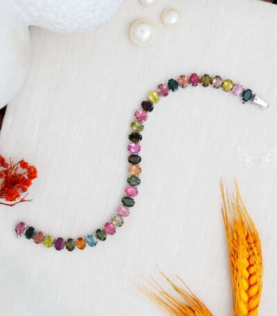 Tourmaline Silver Bracelet