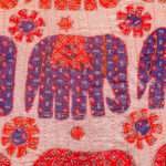 Applique Work Bed Cover