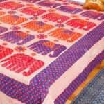 Applique Work Bed Cover