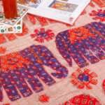 Applique Work Bed Cover
