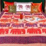 Applique Work Bed Cover