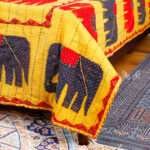 Appliqué Work Bed Cover