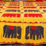 Hand Stitched Kantha Ajrakh Applique Work Bed Cover – Handmade Cotton Patchwork Bedspread, King Size 90 × 108 Inches - Image 7