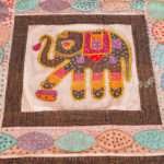 Appliqué Work Bed Cover with Hand Stitched Kantha  – Handmade Cotton Patchwork Bedspread, King Size 90 × 108 Inches - Image 3