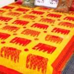 Applique Work Bed Cover