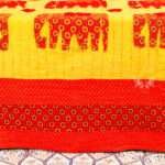 Hand Stitched Kantha Ajrakh Applique Work Bed Cover – Handmade Cotton Patchwork Bedspread, King Size 90 × 108 Inches - Image 5