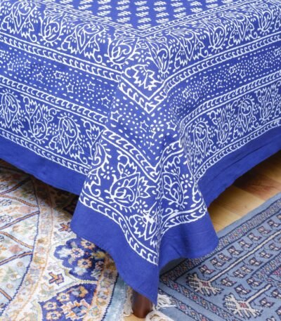 Indigo Cotton Bedsheet