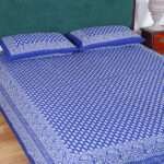 Indigo Cotton Bedsheet