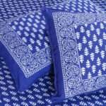 Indigo Cotton Bedsheet