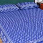 Indigo Print Cotton Bedsheet