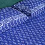 Indigo Print Cotton Bedsheet