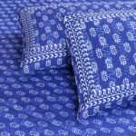Indigo Print Cotton Bedsheet