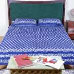 Indigo Print Cotton Bedsheet