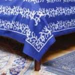Indigo Print Cotton Bedsheet – 90 x 108 Inches with Matching Pillow Covers - Image 4