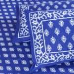 Indigo Print Cotton Bedsheet