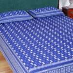 Blue Indigo Printed Bedsheet