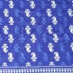 Blue Indigo Printed Bedsheet