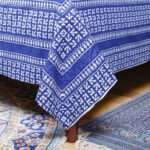 Blue Indigo Printed Bedsheet