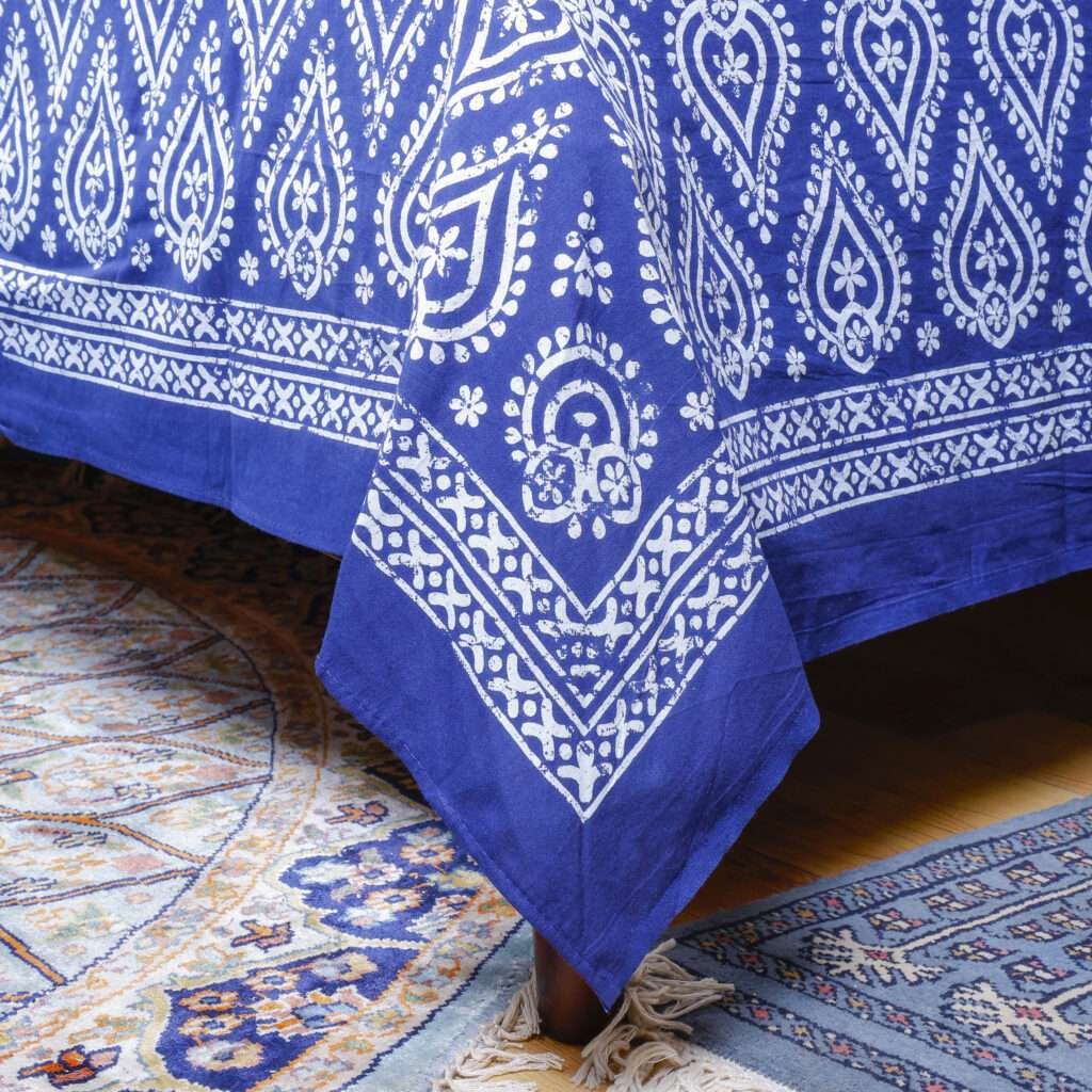 Indigo Print Bedsheet