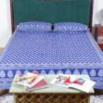 Indigo Cotton Bedsheet