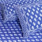 Indigo Cotton Bedsheet