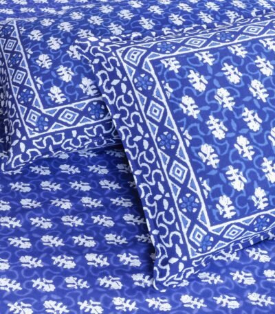 Indigo Cotton Bedsheet