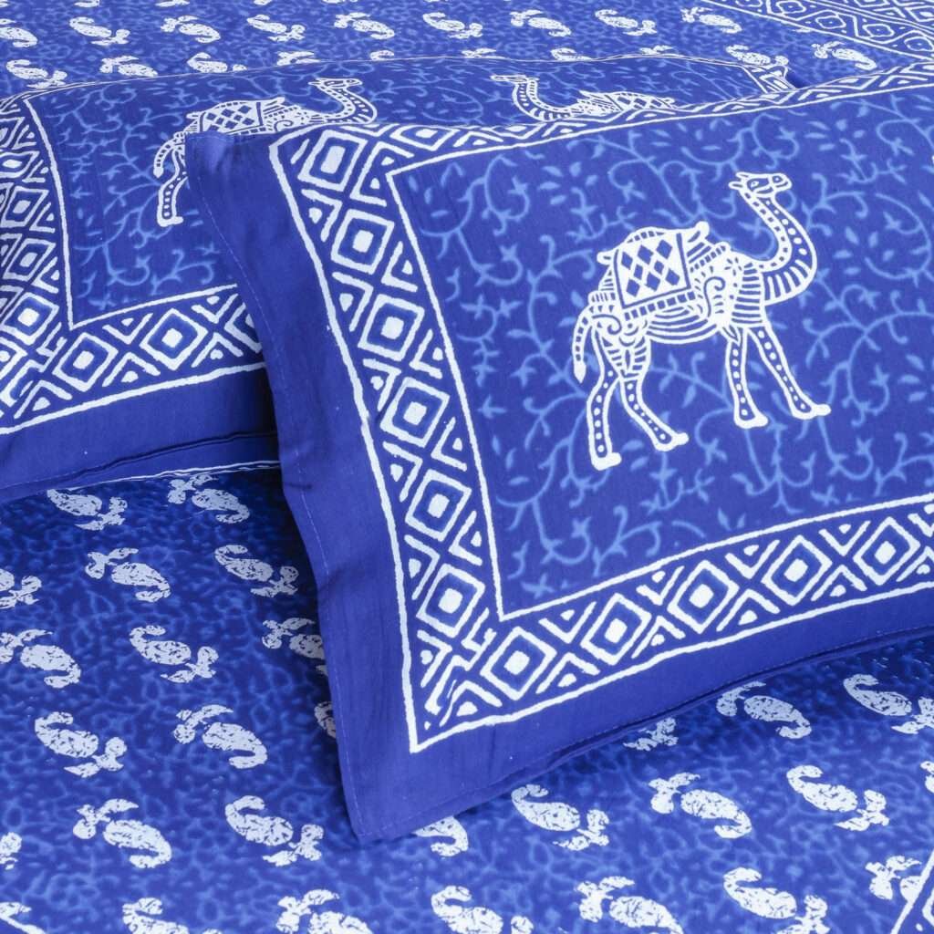 Indigo Printed Bedsheet