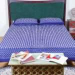 Indigo Print Cotton Bedsheet