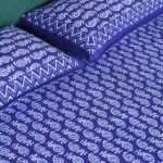 Indigo Print Cotton Bedsheet