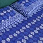 Indigo Printed Bedsheet 90 x 108 Inches – Pure Cotton with 2 Pillow Covers - Image 7