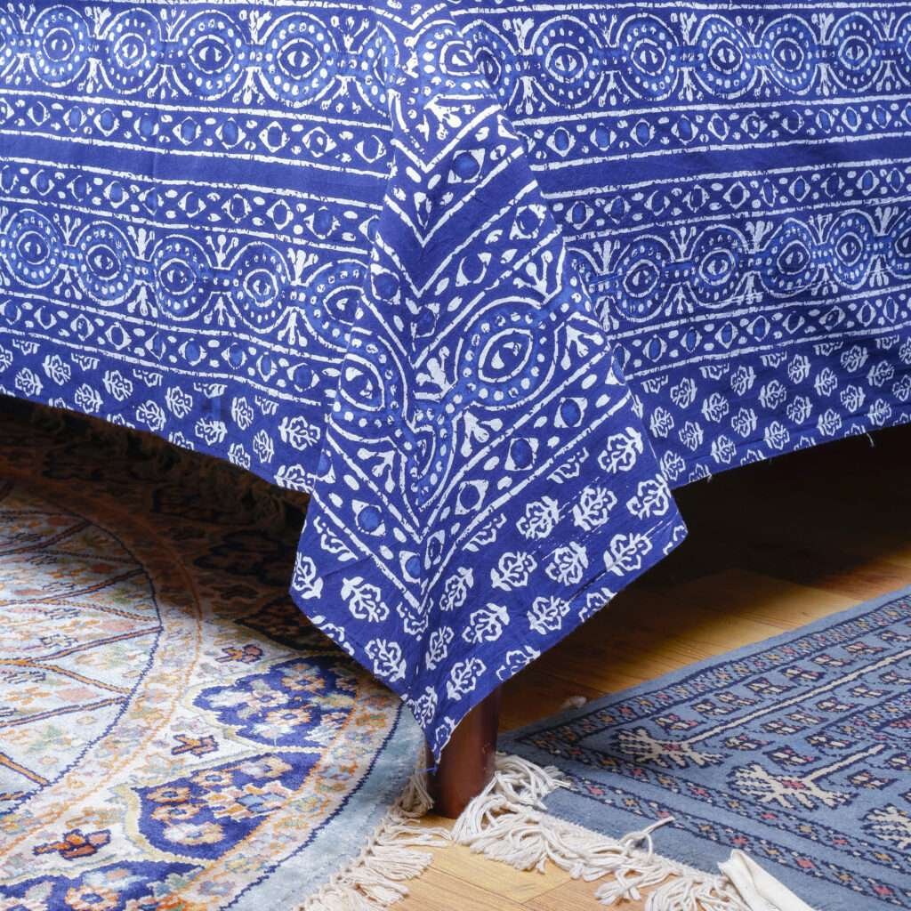 Indigo Printed Bedsheet