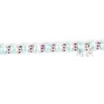 Aquamarine and Ruby Link Bracelet