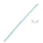 Blue Topaz Silver Bracelet