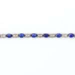 Sapphire Bracelet with Diamonds