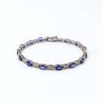 Sapphire Bracelet with Diamonds
