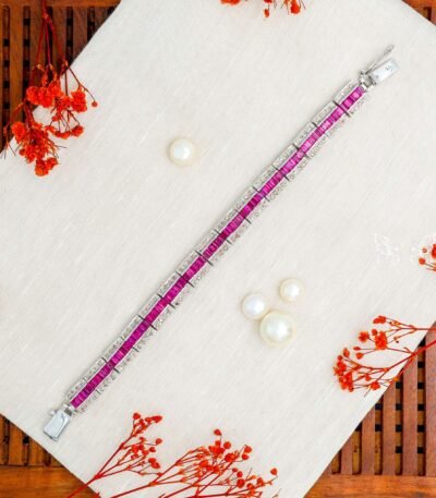 Baguette Ruby Bracelet