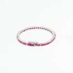 Silver Ruby Bracelet